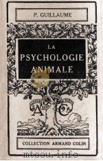 LA PSYCHOLOGIE ANIMALE（1947 PDF版）