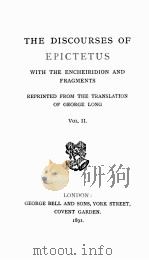THE DISCOURSES OF EPICTETUS VOL.Ⅱ（1891 PDF版）