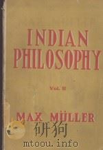 INDIAN PHILOSOPHY VOL.Ⅱ VEDANTA AND PURVA-MIMAMSA 1952 PDF电子版封面