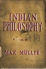 INDIAN PHILOSOPHY VOL.Ⅲ SAMKHYA AND YOGA 1952 PDF电子版封面