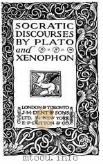 SOCRATIC DISCOURSES 1933 PDF电子版封面