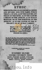 ETHIC FOURTH EDITION 1923 PDF电子版封面