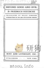 BEYOND GOOD AND EVIL（ PDF版）