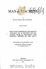 MAN A MACHINE（1912 PDF版）