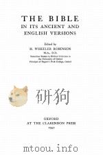 THE BIBLE IN ITS ANCIENT AND ENGLISH VERSIONS（1940 PDF版）
