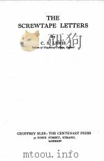 THE SCREWTAPE LETTERS（1943 PDF版）
