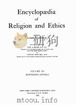 ENCYCLOPAEDIA OF RELIGION AND ETHICS VOLUME Ⅻ 1924 PDF电子版封面