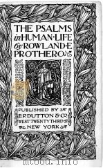 THE PSALMS IN HUMAN LIFE PDF电子版封面