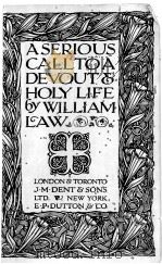 A SERIOUS CALL TO A DEVOUT & HOLY LIFE（1920 PDF版）