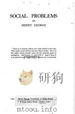 SOCIAL PROBLEMS NEW POPULAR EDITION（1938 PDF版）