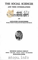 THE SOCIAL SCIENCES AND THEIR INTERRELATIONS（1927 PDF版）