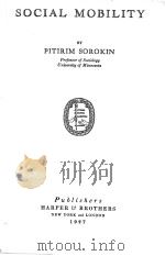 SOCIAL MOBILITY（1927 PDF版）