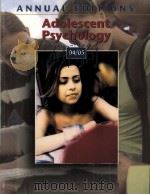 ADOLESCENT PSYCHOLOGY 04\05 FOURTH EDITION PDF电子版封面 007294949X KAREN G.DUFFY著