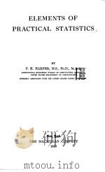 ELEMENTS OF PRACTICAL STATISTICS（1930 PDF版）
