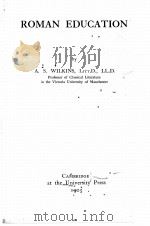 ROMAN EDUCATION（1905 PDF版）