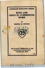 BOYS AND GIRLS IN COMMERCIAL WORK 1916 PDF电子版封面