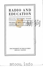 RADIO AND EDUCATION（1933 PDF版）