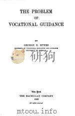 THE PROBLEM OF VOCATIONAL GUIDANCE（1929 PDF版）