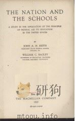 THE NATION AND THE SCHOOLS（1920 PDF版）