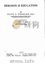 BERGSON & EDUCATION（1922 PDF版）