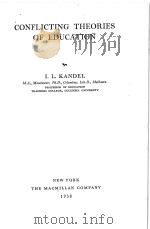 CONFLICTING THEORIES OF EDUCATION（1938 PDF版）