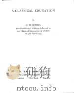 A CLASSICAL EDUCATION（1947 PDF版）