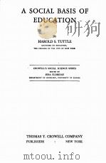 A SOCIAL BASIS OF EDUCATION（1935 PDF版）