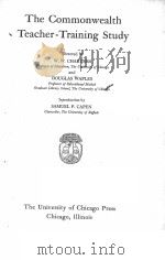 THE COMMONWEALTH TEACHER-TRAINING STUDY（1929 PDF版）