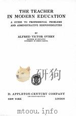THE TEACHER IN MODERN EDUCATION（1935 PDF版）