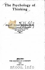 THE PSYCHOLOGY OF THINKING（1923 PDF版）