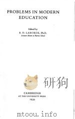 PROBLEMS IN MODERN EDUCATION（1939 PDF版）