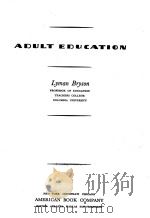 ADULT EDUCATION（1936 PDF版）