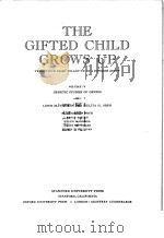 THE GIFTED CHILD GROWS UP 1948 PDF电子版封面 LEWIS M.TERMAN AND MELITA H.OD