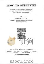 HOW TO SUPERVISE（1930 PDF版）
