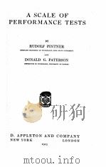 A SCALE OF PERFORMANCE TESTS（1923 PDF版）