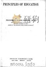PRINCIPLES OF EDUCATION 1910 PDF电子版封面