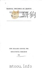 SEASONAL INFLUENCE ON GROWTH FUNCTION & INHERITANCE（1941 PDF版）