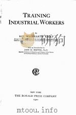 TRAINING INDUSTRIAL WORKERS（1920 PDF版）