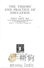THE THEORY AND PRACTICE OF EDUCATION（1934 PDF版）