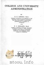 COLLEGE AND UNIVERSITY ADMINISTRATION（1930 PDF版）