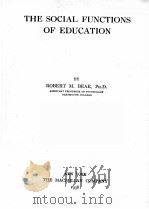 THE SOCIAL FUNCTIONS OF EDUCATION（1938 PDF版）