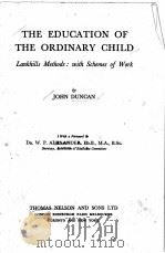 THE EDUCATION OF THE ORDINARY CHILD（1947 PDF版）