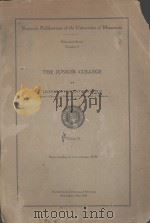 THE JUNIOR COLLEGE VOLUME Ⅱ 1924 PDF电子版封面