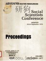SOCIAL SCIENTISTS CONFERENCE PROCEEDINGS VOLUMEⅠ 1997 PDF电子版封面