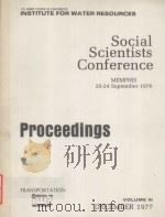 SOCIAL SCIENTISTS CONFERENCE PROCEEDINGS VOLUMEⅢ 1997 PDF电子版封面