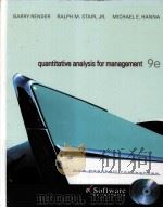 QUANTITATIVE ANALYSIS FOR MANAGEMENT  NINTH EDITION（ PDF版）