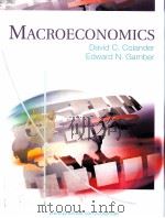 MACROECONOMICS PDF电子版封面 0130303720 DAVID C.COLANDER EDWARD N.GAM