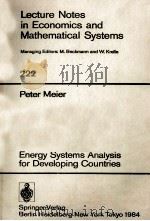 Lecture Notes in Economics and Mathematical Systems 222 Peter Meier（ PDF版）