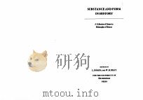 SUBSTANCE AND FORM IN HISTORY:A COLLECTION OF ESSAYS IN PHILOSOPHY OF HISTORY（1981 PDF版）