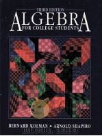 ALGEBRA FOR COLLEGE STUDENTS THIRD EDITION PDF电子版封面